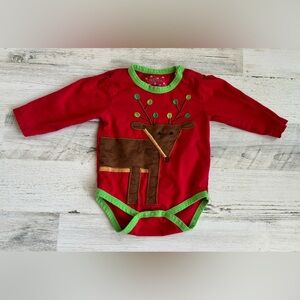 3/$9 - Kirkland’s Girls Christmas Long Sleeve Bodysuit Size 9 months